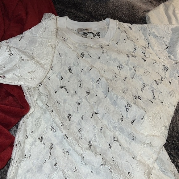 FULOUNGE Vintage style Floral Lace Mini Dress Sz - Picture 9 of 14